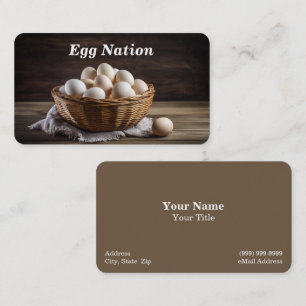 Carte De Visite Oeuf / Oeufs