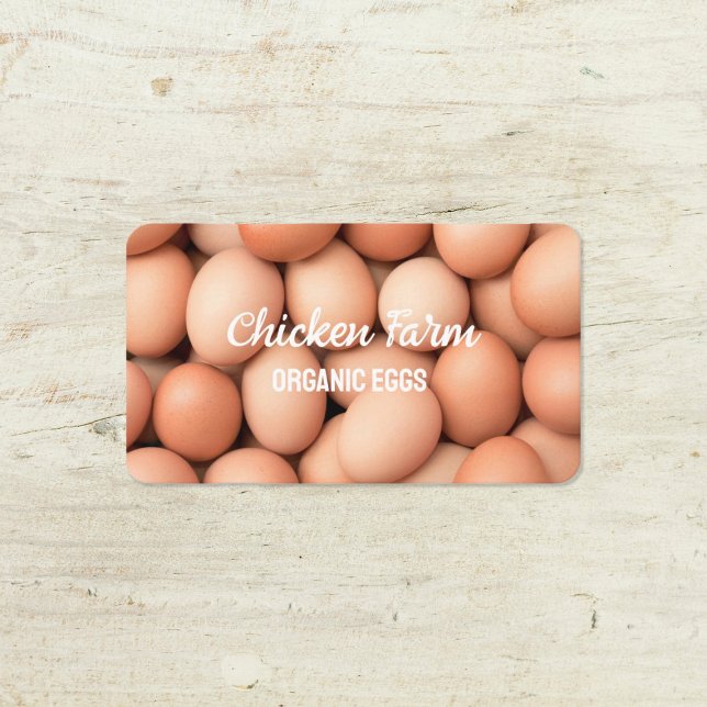Carte De Visite Oeufs Biologiques Hen Farm (Eggs Visiting Cards)