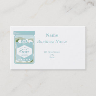 Carte De Visite OEufs chiches