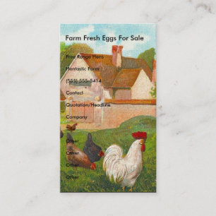 Carte De Visite Oeufs frais de ferme à vendre