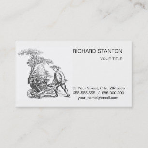 Carte De Visite OEuvre d'art rural antique