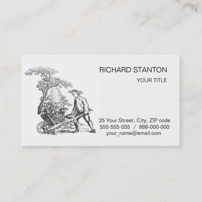 Carte De Visite OEuvre d'art rural antique (Devant)