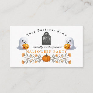 Carte De Visite Office éffrayant Halloween Party Essentials