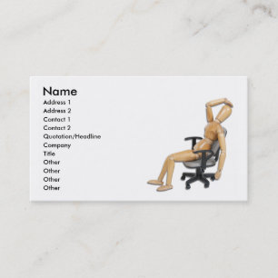 Carte De Visite OfficeFrustration, nom, adresse 1, adresse 2,…