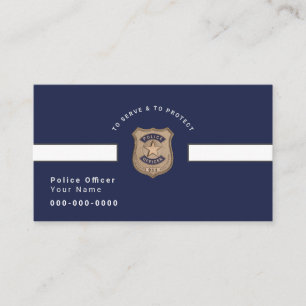 Carte De Visite Officier de police