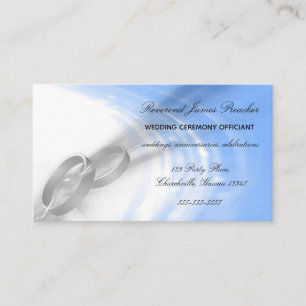 Carte De Visite Officier Mariage modifiable