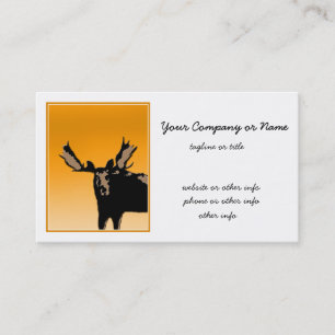 Carte De Visite Oie au coucher du soleil - Art original de la faun