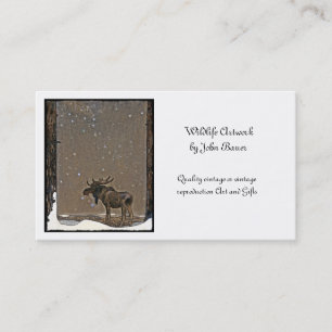 Carte De Visite Oie dans la neige