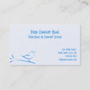 Carte De Visite Oiseau bleu
