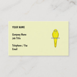 Carte De Visite Oiseau jaune. Canari