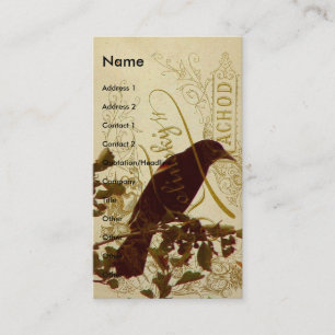 Carte De Visite Oiseau roux