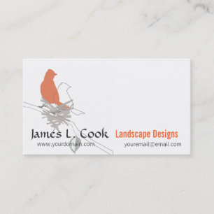 Carte De Visite Oiseaux d'emboîtement aménageant le consultant en