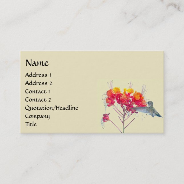 Carte De Visite Oiseaux d'oiseaux d'oiseaux d'animaux sauvages Flo (Devant)