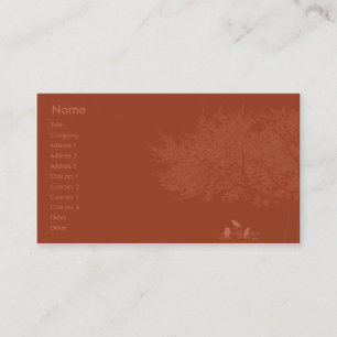 Carte De Visite Oiseaux rouges - affaires