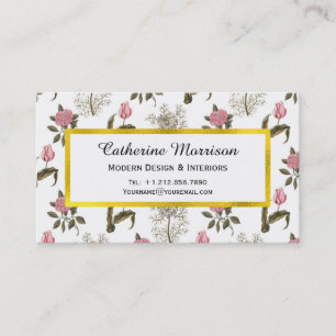 Carte De Visite Old English Garden Vintage