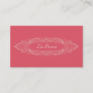Carte de visite Old Pink