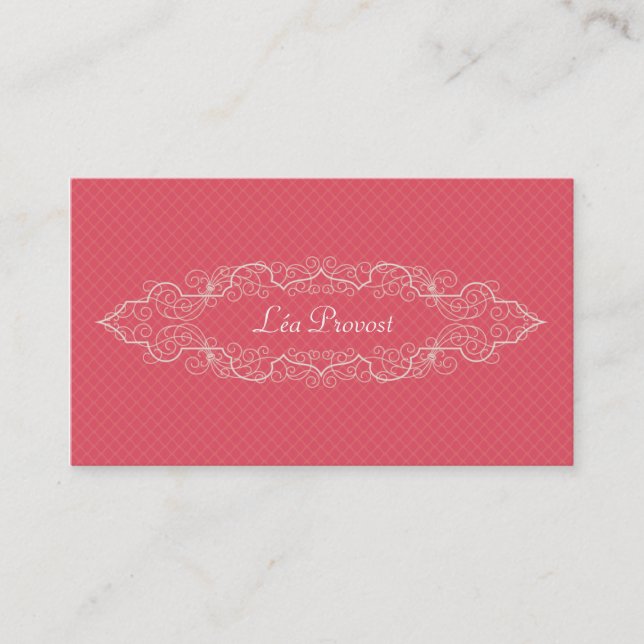 Carte de visite Old Pink (Devant)