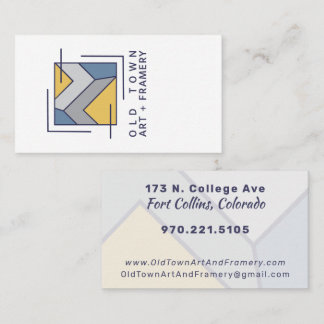 Carte De Visite Old Town Art And Framery Business Logo