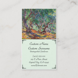 Carte De Visite Oliviers en Bordighera, Claude Monet 1884