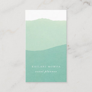 Carte De Visite Ombre à incrustation verte à la menthe
