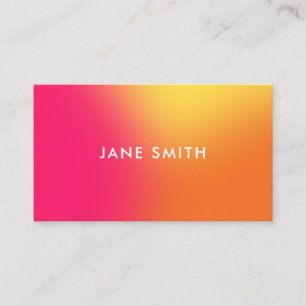 Carte De Visite Ombre colorée créative moderne