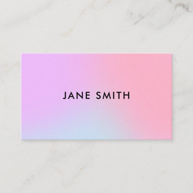 Carte De Visite Ombre colorée créative moderne (Devant)
