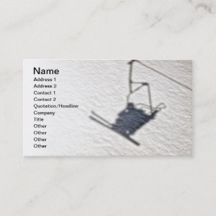 Carte De Visite Ombre de skieurs