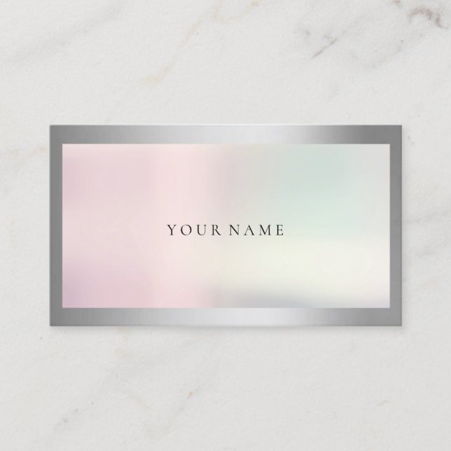 Carte De Visite Ombre encadrée Simply Professional Gris Perle d'ar (Devant)