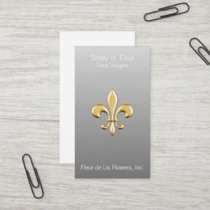 Carte De Visite Ombre Golden Fleur De Lis