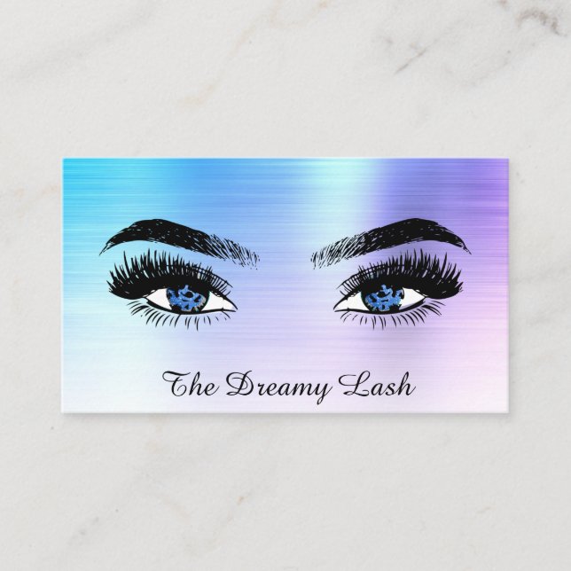 Carte De Visite *~* OMBRE Lashes QR Brows Extensions parties scint (Devant)