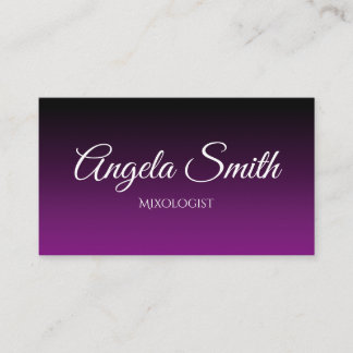 Carte De Visite Ombre noir et violet