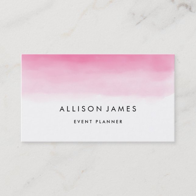 Carte De Visite Ombre rose (Devant)