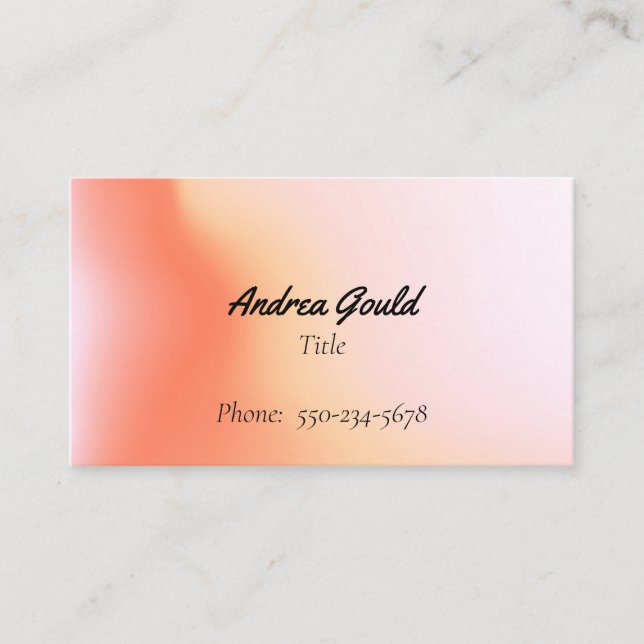Carte de visite Ombre rose (Devant)