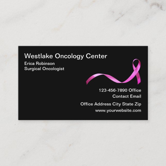 Carte de visite Oncologiste Médicale du cancer (Devant)
