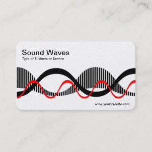 Carte De Visite Ondes sonores 02 - (Platine)