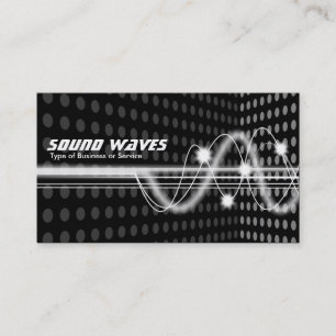 Carte De Visite Ondes sonores - coin de tache