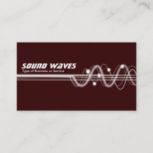 Carte De Visite Ondes sonores II - Marron