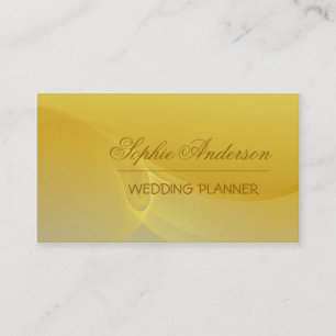 Carte de visite onduleux d'or
