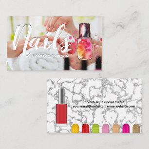 Carte De Visite Ongles   Variety Nail polonais et Press on