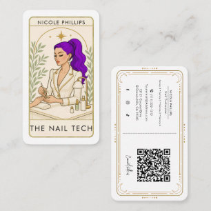Carte De Visite Onglet Cosmique Violet Cosmique Vastes Technique d