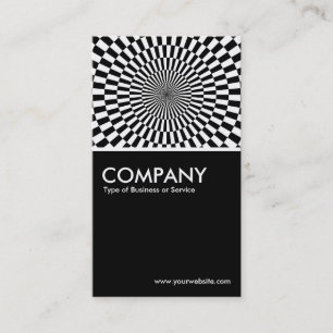 Carte De Visite Op Art - Noir