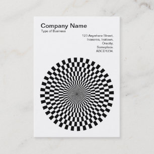 Carte De Visite Op Art - Noir et blanc