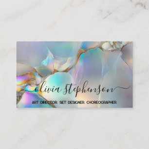 Carte De Visite Opalescent Abstrait
