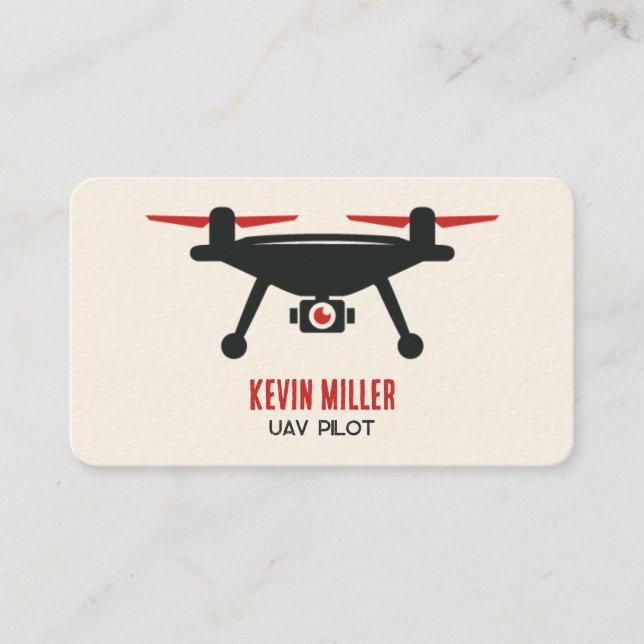 Carte De Visite Opérateur de drone (Devant)