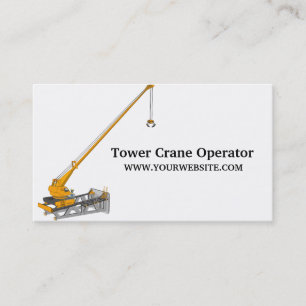 Carte De Visite Opérateur de grue à tour - Construction