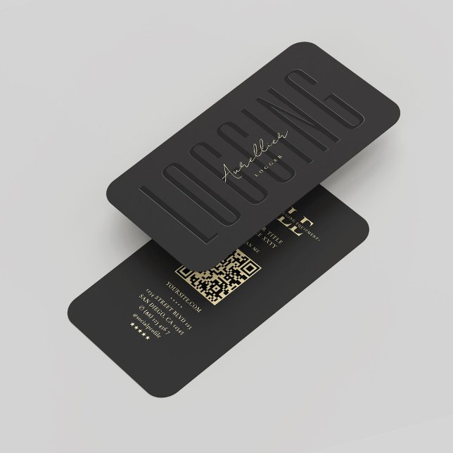 Carte De Visite Opérateur de journalisation Monogramme professionn (Professional Monogram Logging Operator Black Gold Business Card
)