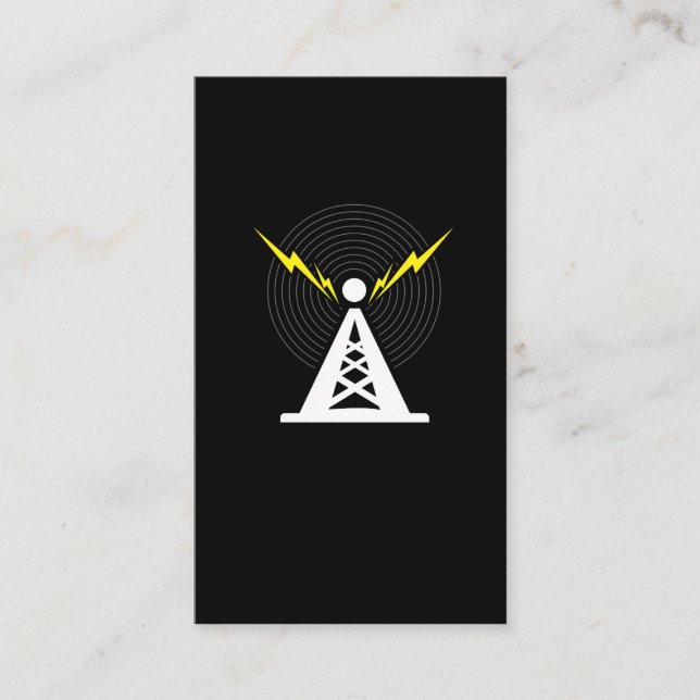 Carte De Visite Opérateur de radio Tower Antenna Ham (Devant)