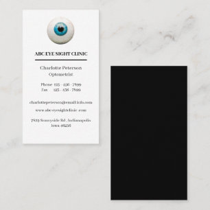 Carte De Visite Ophtalmologue de l'oeil -Optométriste