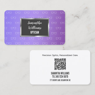 Carte De Visite 👁️ Opticien Personnalisé QR