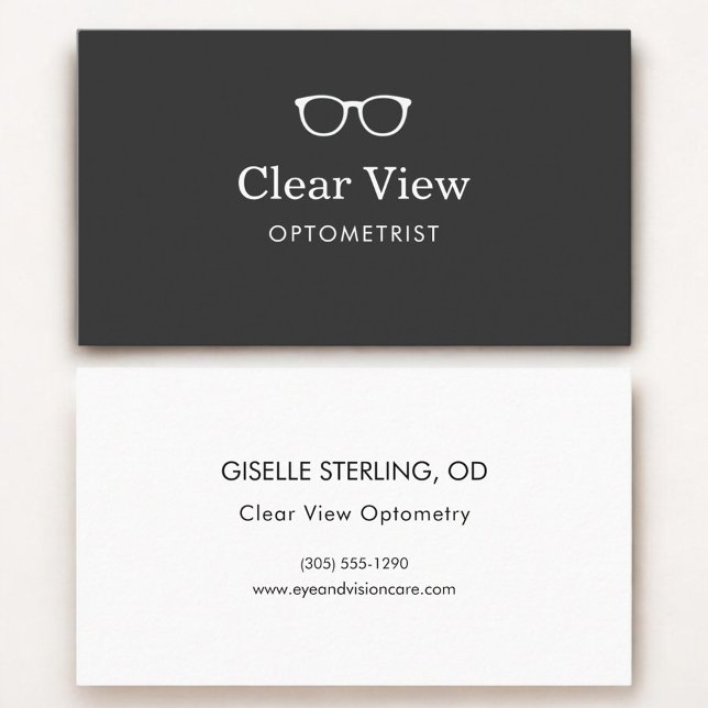 Carte De Visite Optometrist Modern Eyewear (Créateur téléchargé)